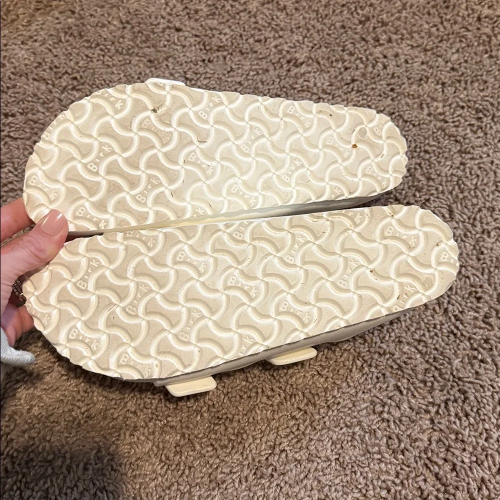 Birkenstock Cream Double-Strap Sandals - Picture 3 of 3